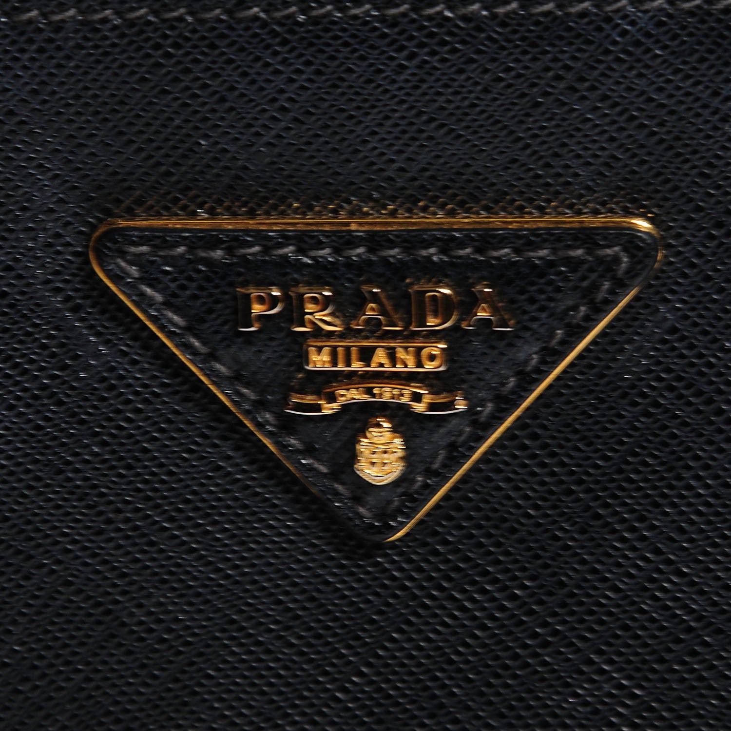 Prada Saffiano Lux Small Double Zip Tote Nero Black 6 of 10