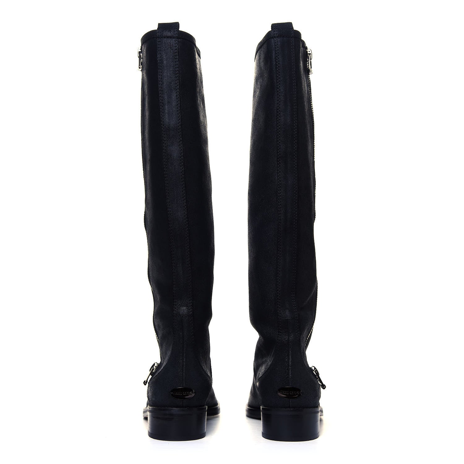 Jimmy Choo Suede Doreen Tall Boots 37.5 Black 5 of 6