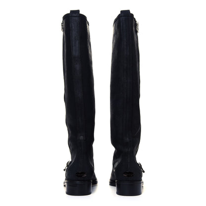 Jimmy Choo Suede Doreen Tall Boots 37.5 Black 5 of 6