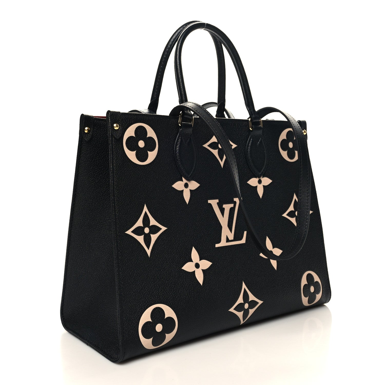 Louis Vuitton Empreinte Monogram Giant Onthego MM Black Beige 3 of 10
