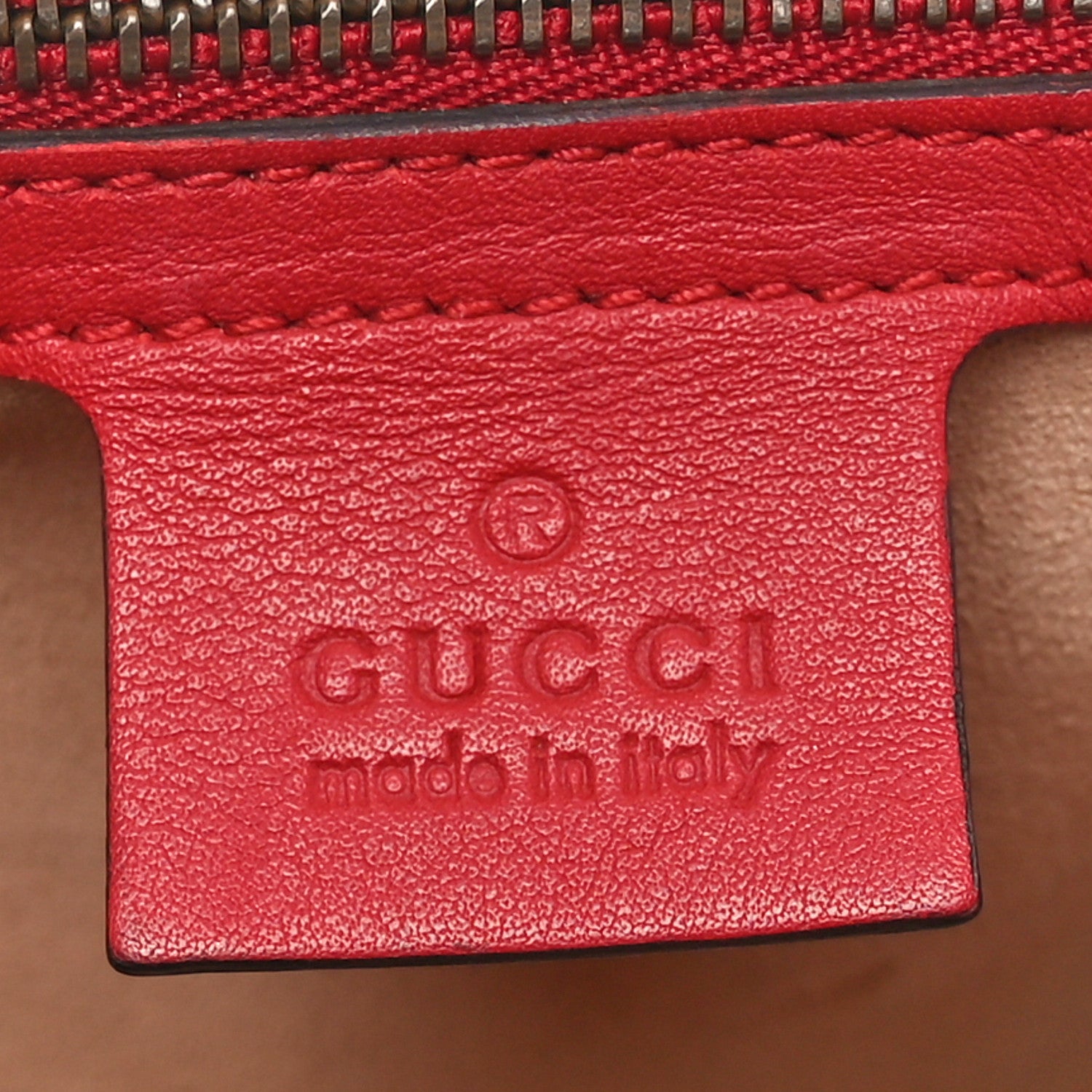 Gucci Calfskin Matelasse Medium GG Marmont Shoulder Bag Hibiscus Red 6 of 10