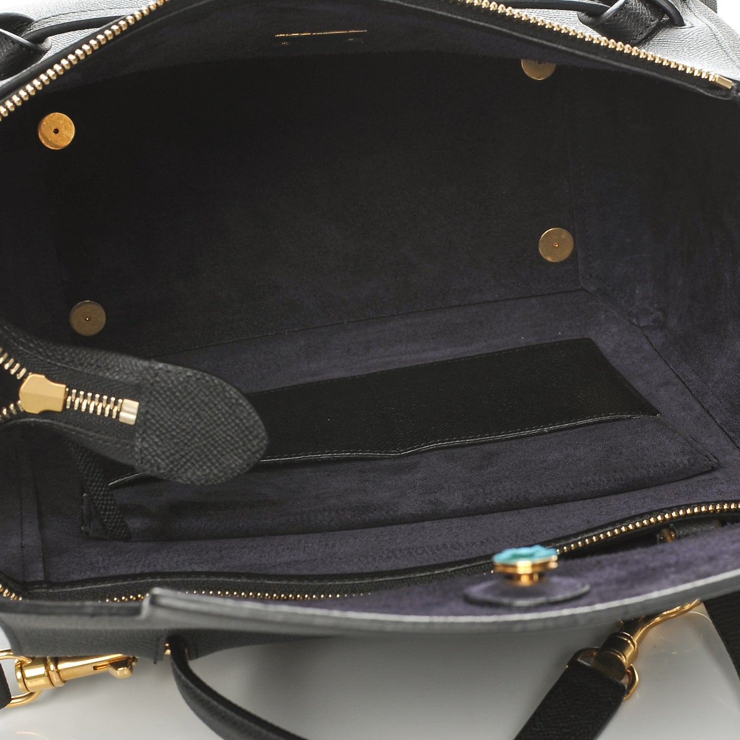 Grained Calfskin Mini Belt Bag Black