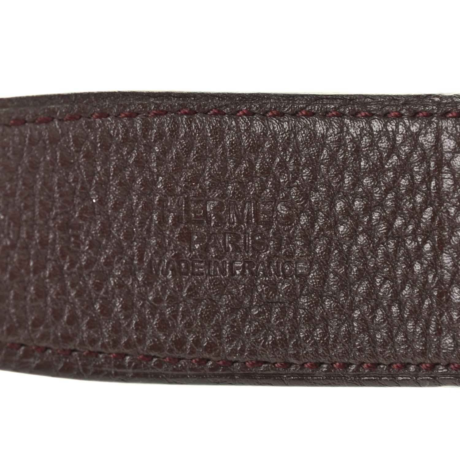 Hermes Box Togo 32mm Belt Strap 85 Black Chocolate 5 of 7
