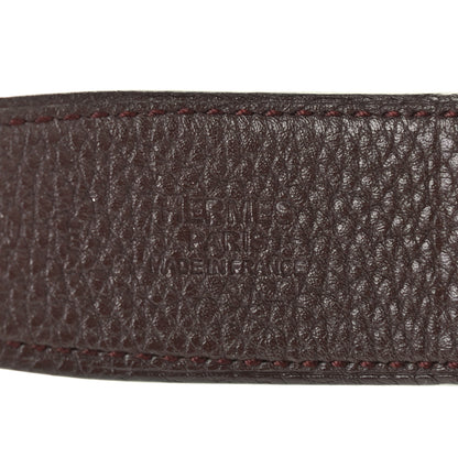 Hermes Box Togo 32mm Belt Strap 85 Black Chocolate 5 of 7
