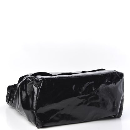 Valentino Garavani Shiny Canvas VLTN Large Messenger Bag Black 4 of 10