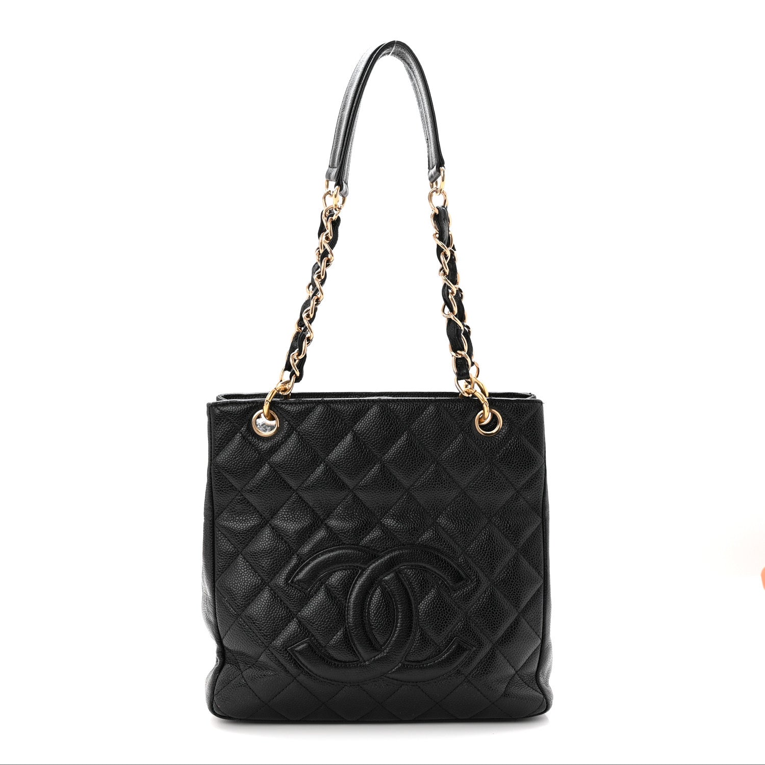 Chanel Caviar Quilted Petit Shopping Tote PST Black 1 of 10