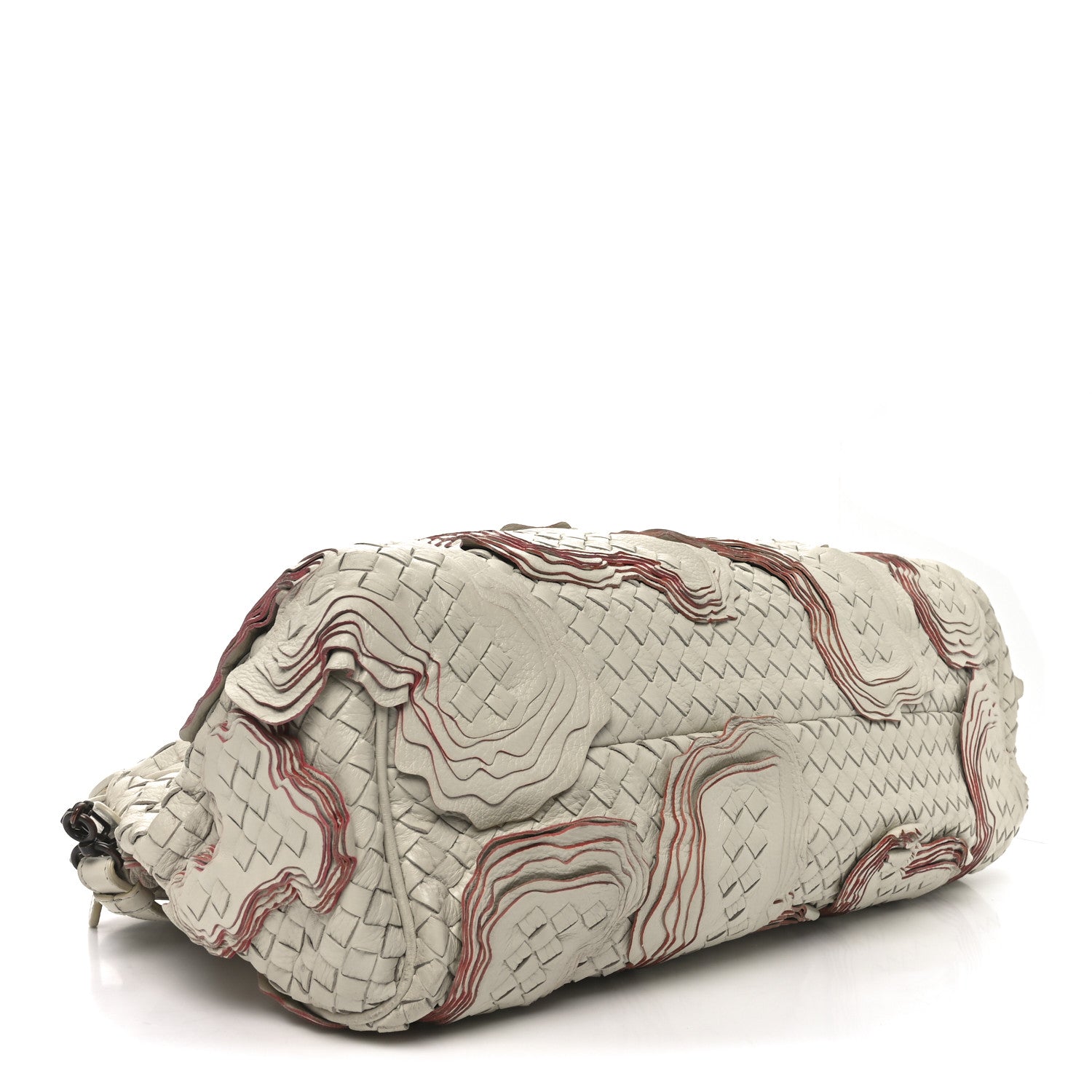 Bottega Veneta Nappa Intrecciato Embroidered Trim Tote Marmo 4 of 12