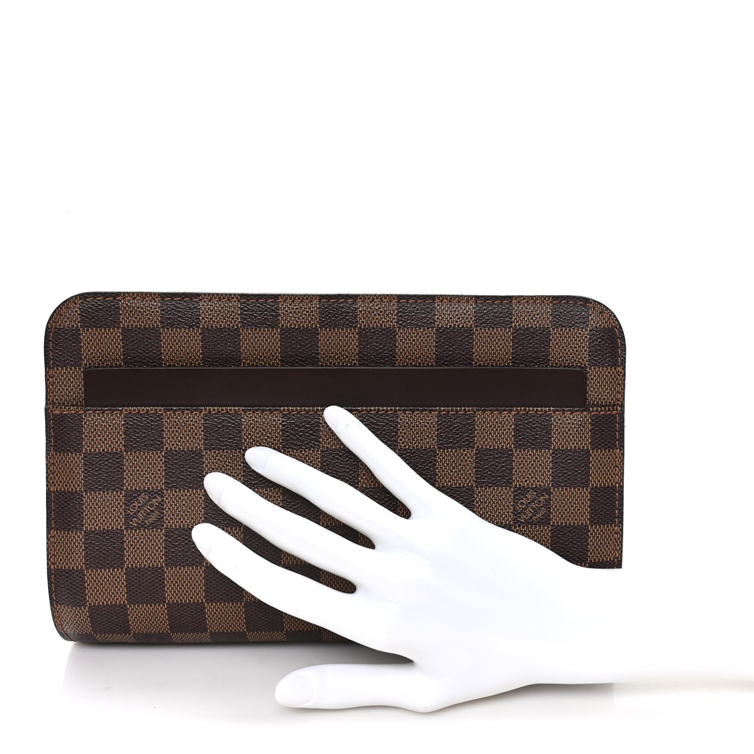 Louis Vuitton Damier Ebene Pochette Saint Louis Clutch 2 of 6