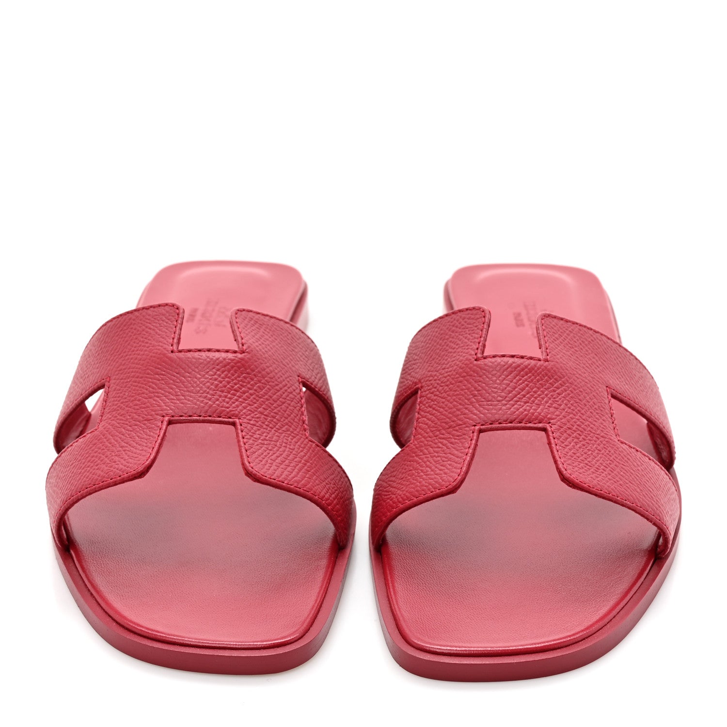 Hermes Epsom Oran Sandals 38.5 Rose Framboise 1790784 – FASHIONPHILE