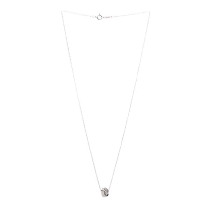 Tiffany Sterling Silver Twist Knot Pendant Necklace 3 of 4