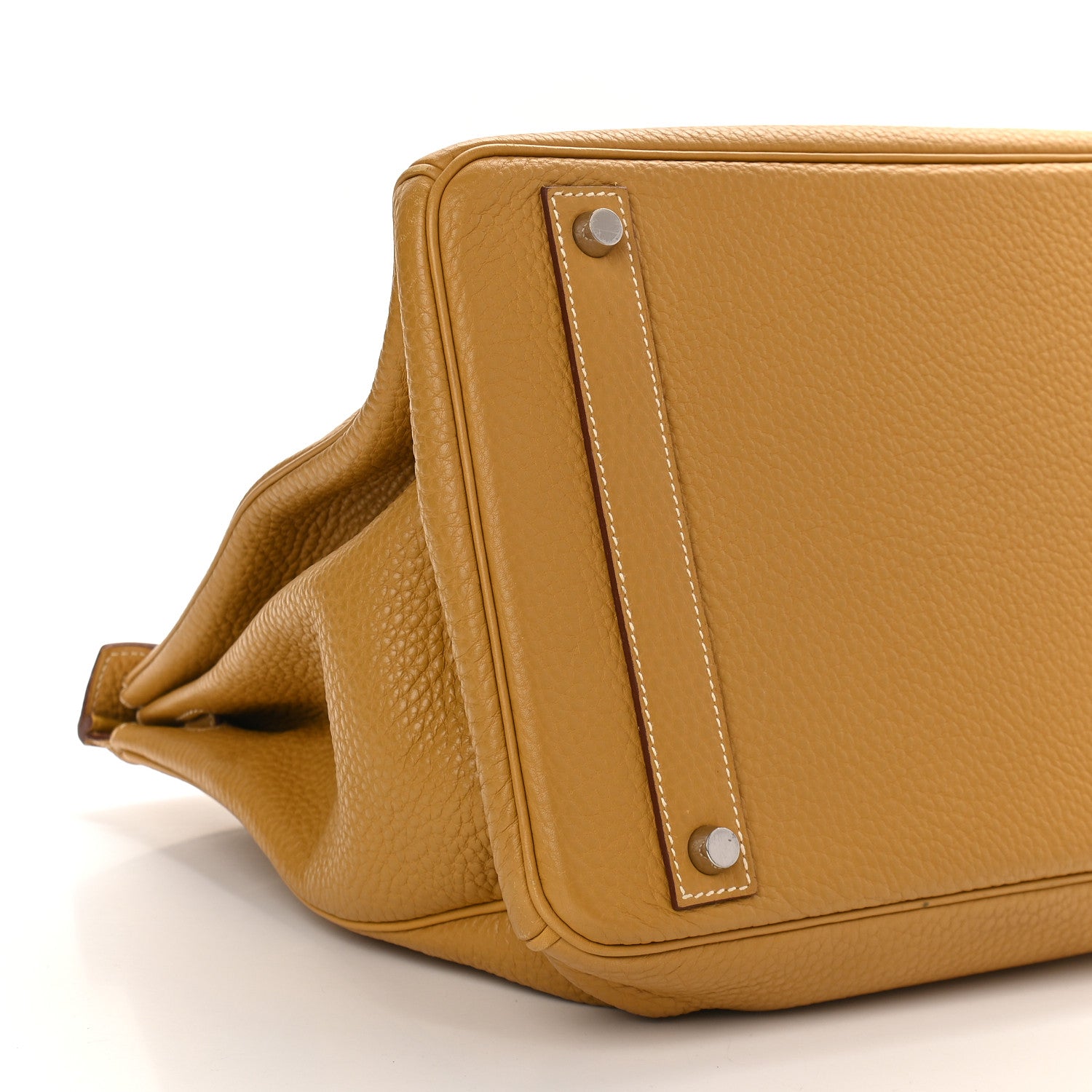 Hermes Taurillon Clemence Birkin 40 Curry 9 of 10