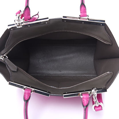 Fendi Vitello Dolce Shiny Nappa Petite 3Jours Tote Magenta Carbone 5 of 18