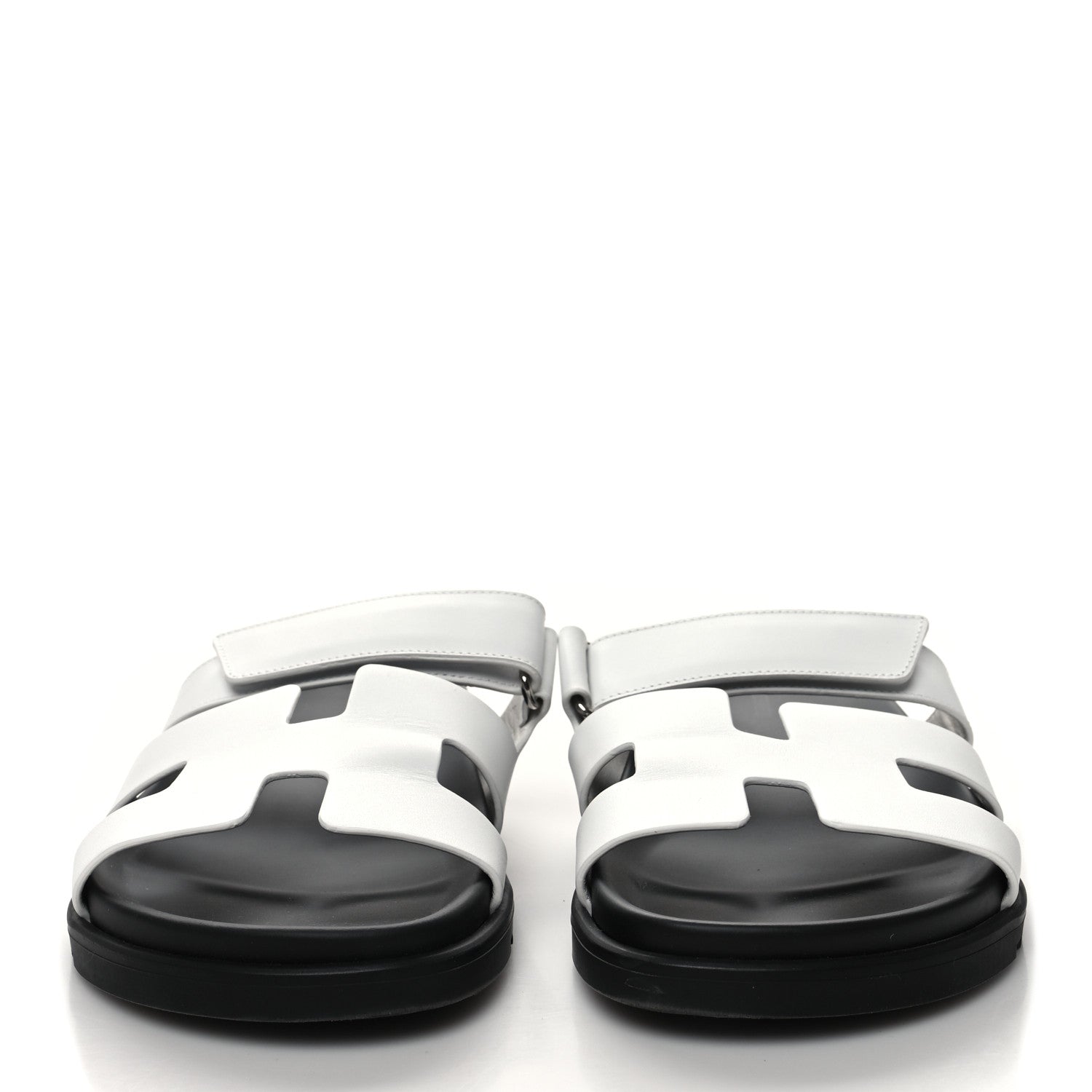 Hermes Calfskin Womens Chypre Sandals 40 White 2 of 8