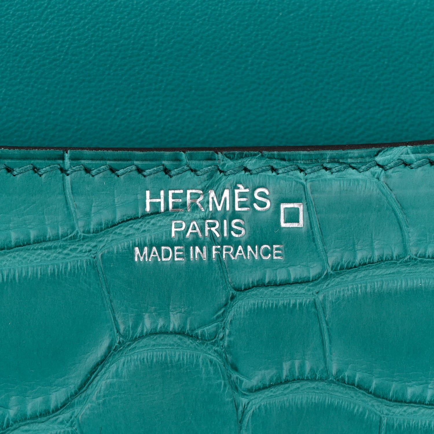 Hermes Matte Alligator Constance 24 Bleu Paon 6 of 11