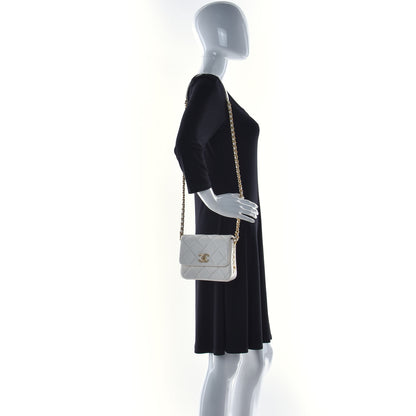 Chanel Lambskin Quilted Mini Side Note Flap White 2 of 10