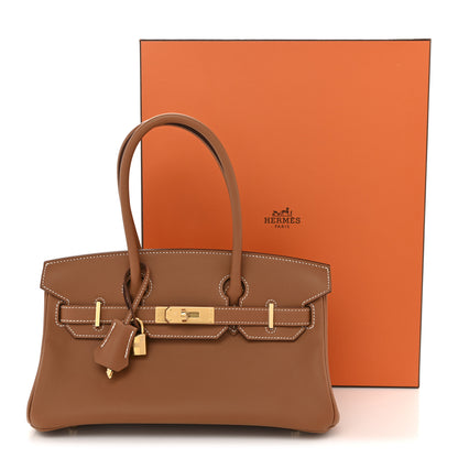 Hermes Evercolor Shoulder Birkin Light 29 Gold 10 of 10