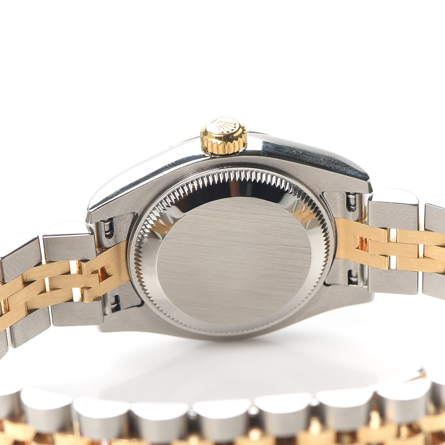 Rolex Stainless Steel 18K Yellow Gold Diamond 26mm Oyster Perpetual Datejust Watch Blue 179173 5 of 6