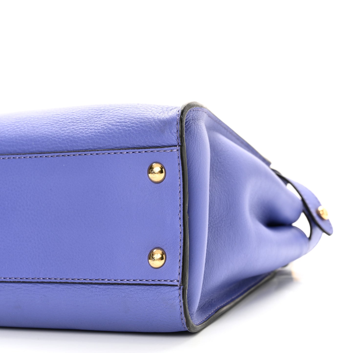 Vitello Seta Medium Peekaboo Iconic Satchel Viola Cassis