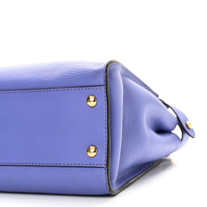 Fendi Vitello Seta Medium Peekaboo Iconic Satchel Viola Cassis 14 of 16