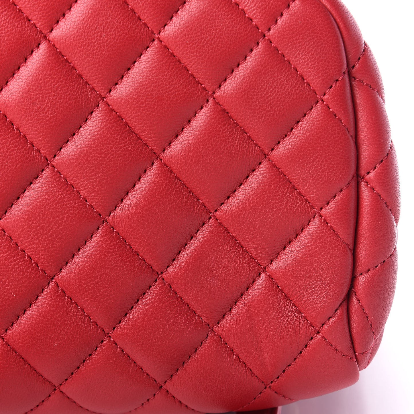 Lambskin Quilted Large Urban Spirit Backpack Red