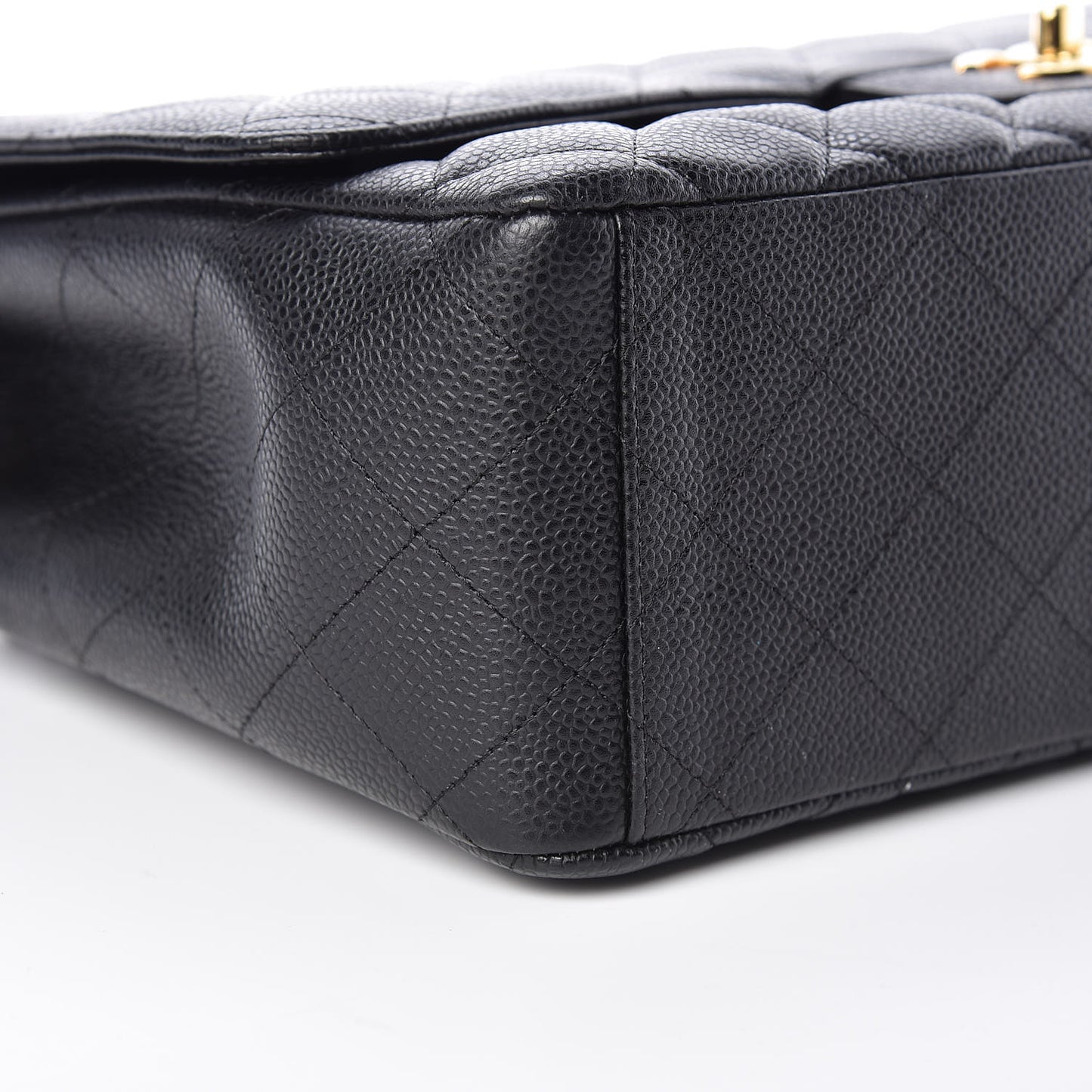 Caviar Quilted Maxi Single Flap Black