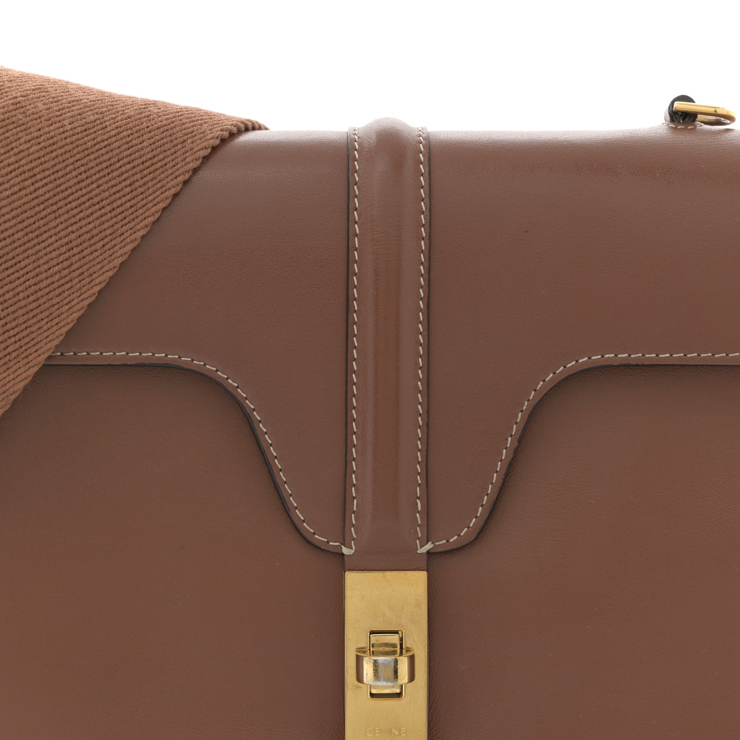 Celine Smooth Calfskin Teen Soft 16 Shoulder Bag Tan 8 of 11