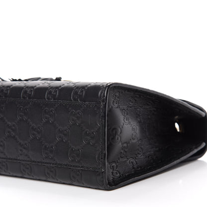 Gucci Guccissima Medium Emily Chain Shoulder Bag Black 7 of 10