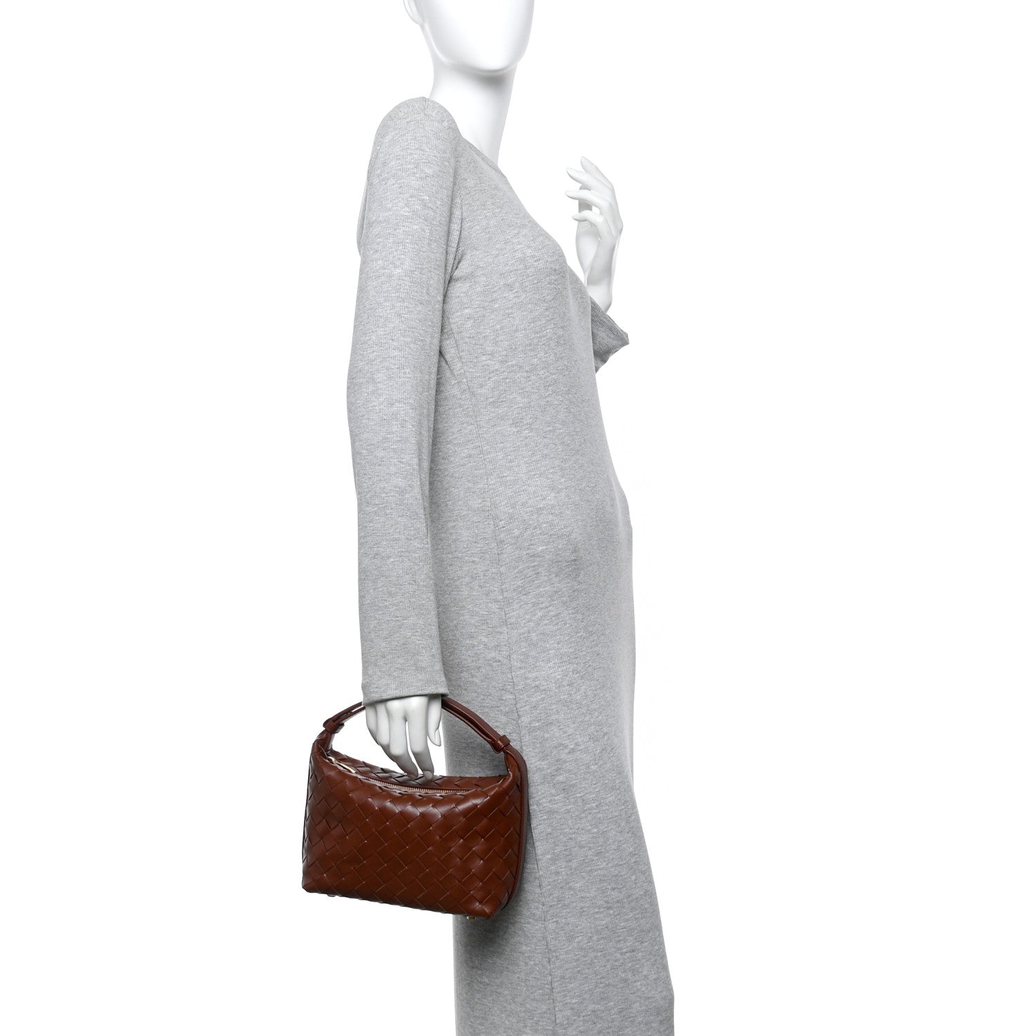 Bottega Veneta Calfskin Nappa Intrecciato Mini Wallace Sapele 2 of 10