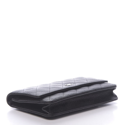 Chanel Caviar Quilted Wallet On Chain WOC Black 4 of 12