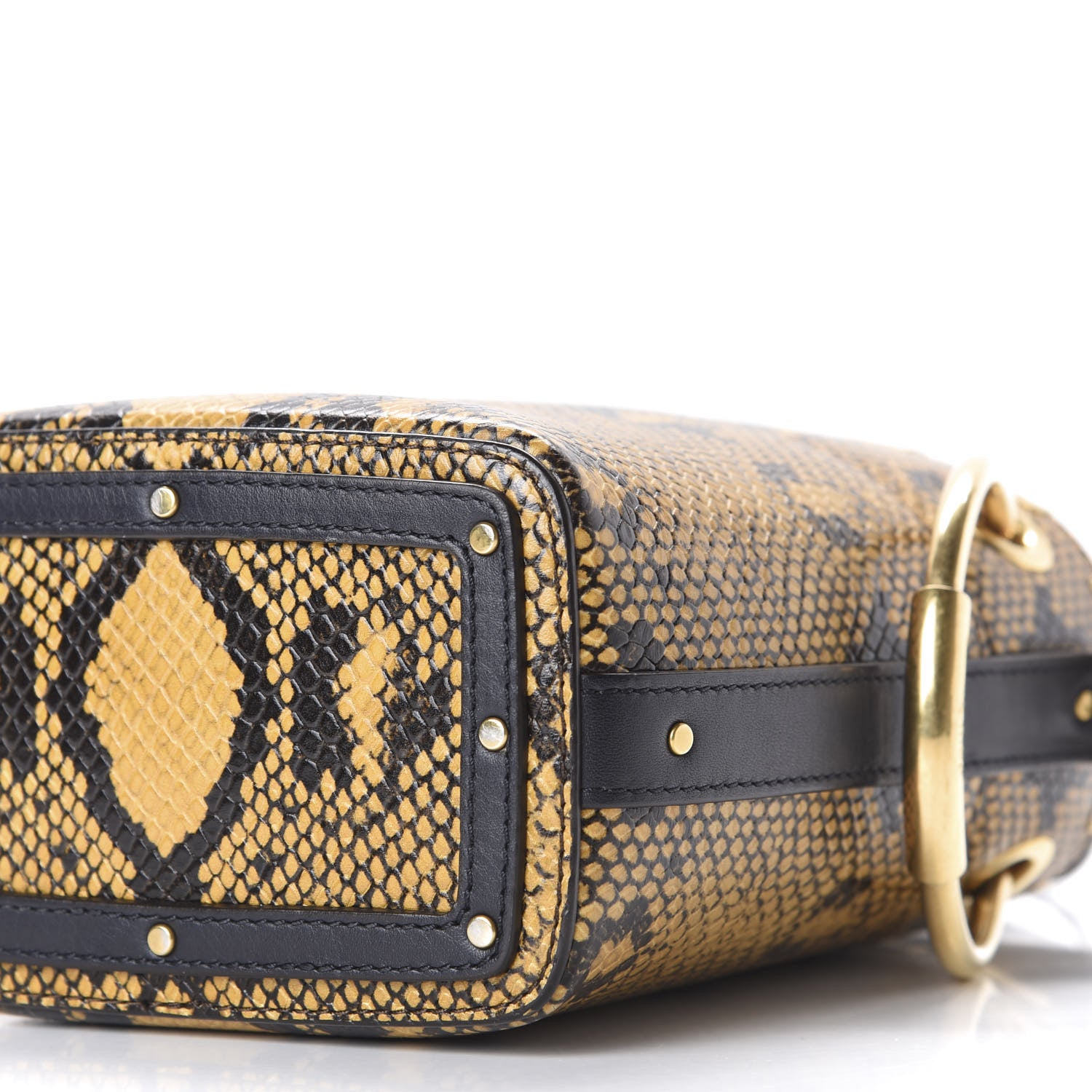 Chloe Python Embossed Calfskin Mini Roy Bucket Bag September Sun 8 of 9