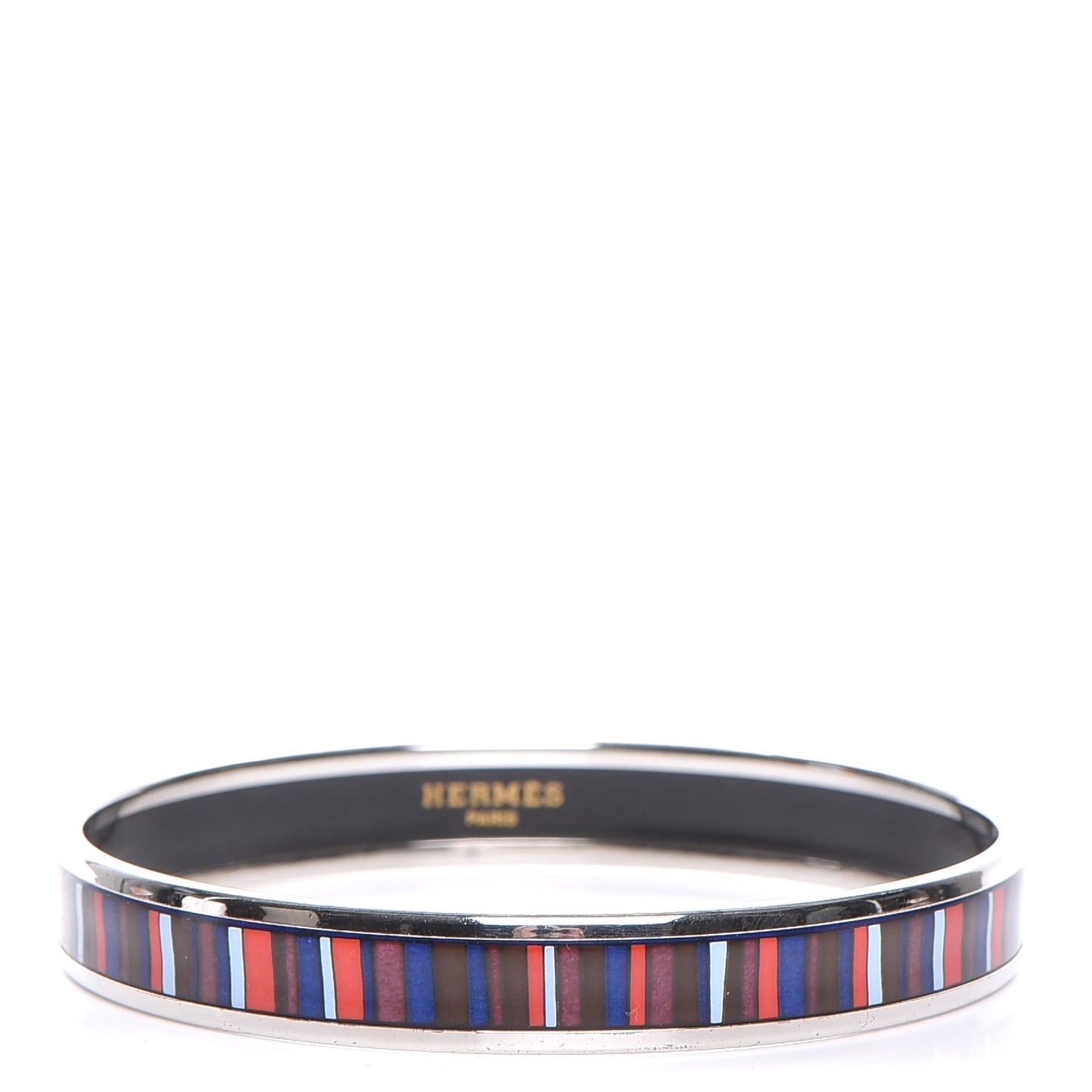 Enamel Printed Stripes Narrow Bracelet 70