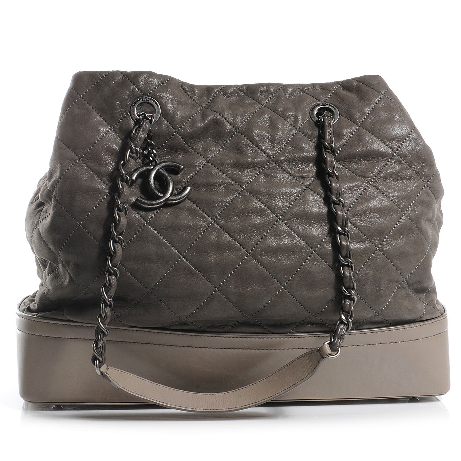 Chanel Iridescent Calfskin VIP Shopping Tote Grey 1 of 7