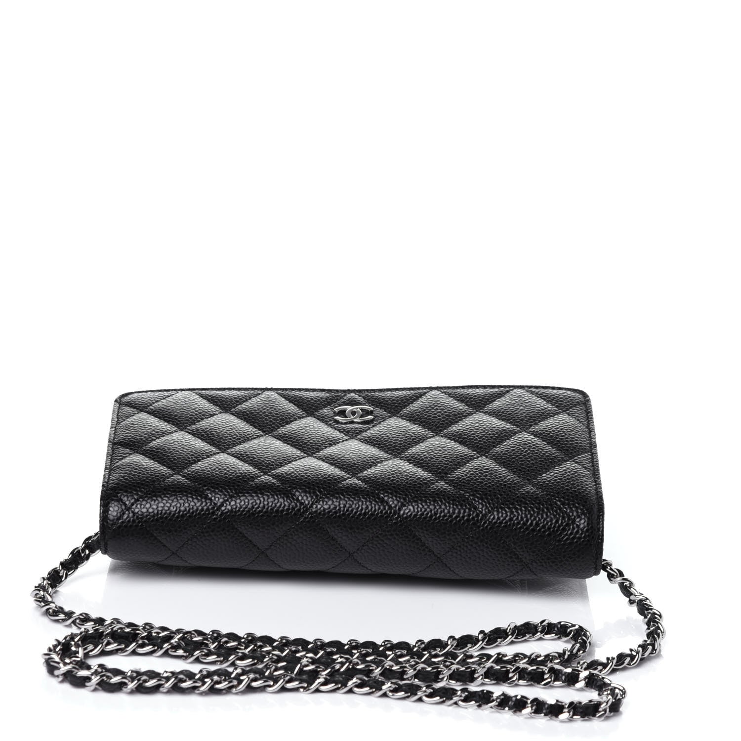 Chanel Caviar Quilted Wallet On Chain WOC Black 11 of 12
