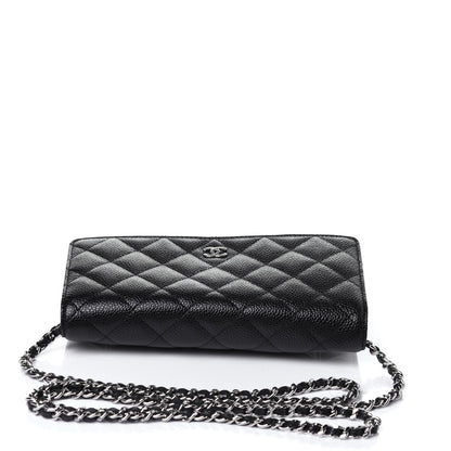 Chanel Caviar Quilted Wallet On Chain WOC Black 11 of 12
