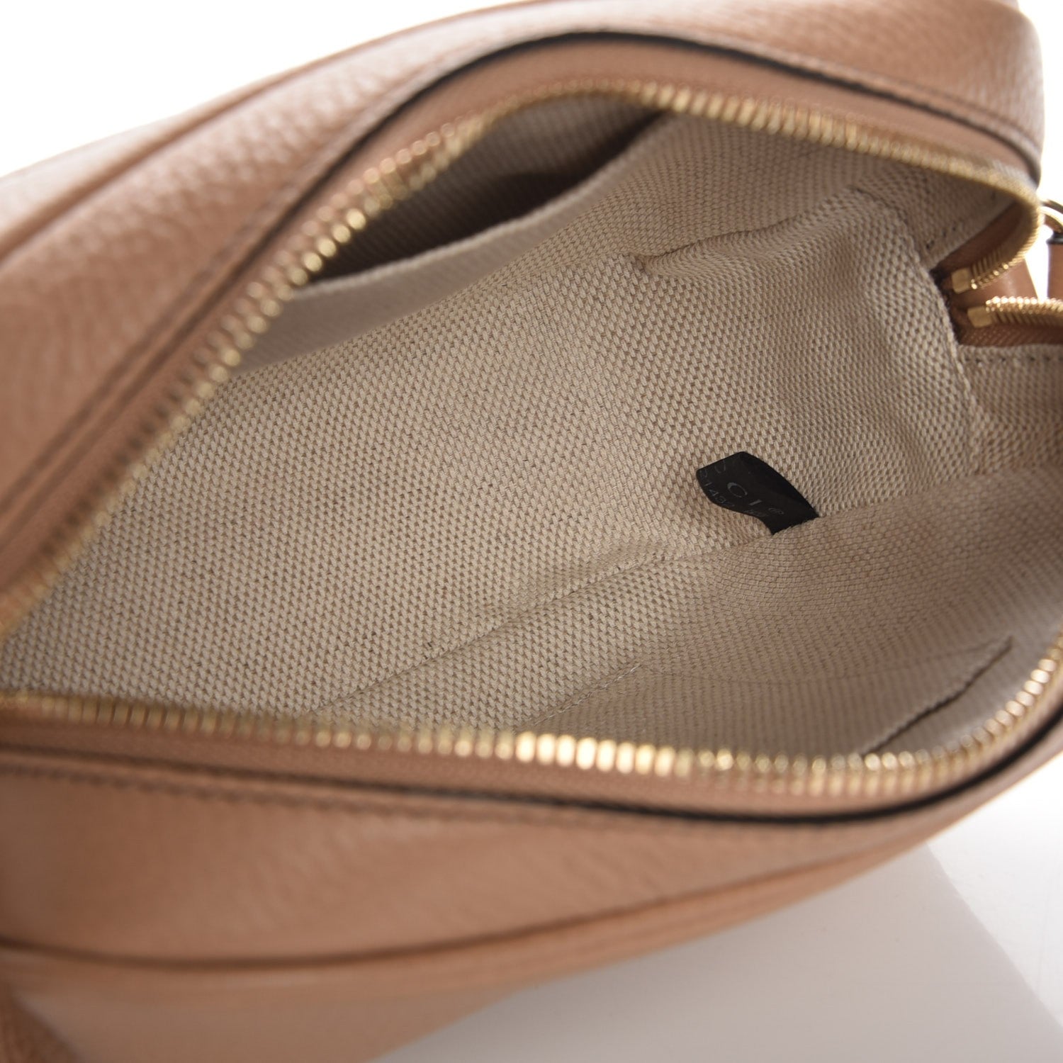 Gucci Pebbled Calfskin Small Soho Disco Bag Rose Beige 5 of 7