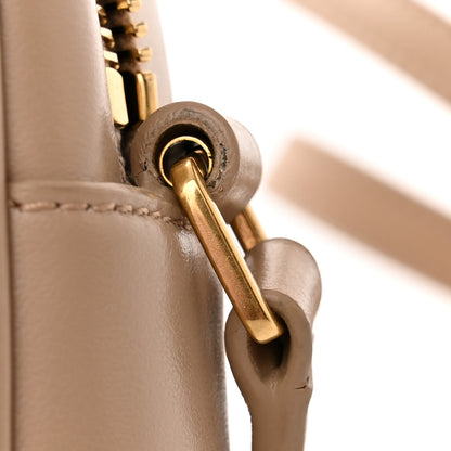 Saint Laurent Calfskin Matelasse Monogram Lou Camera Bag Dark Beige 14 of 16