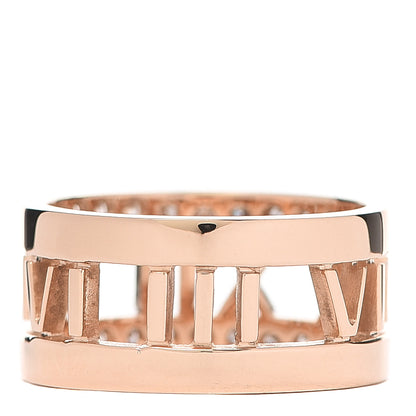 Tiffany 18K Rose Gold Diamond Wide Atlas Open Ring 49 5 3 of 6