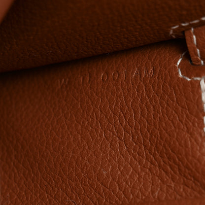 Hermes Evercolor Kelly Wallet To Go Gold 7 of 11