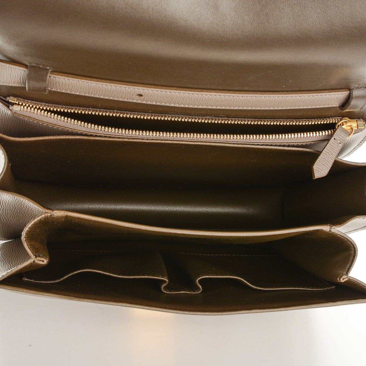 Liege Calfskin Medium Classic Box Flap Bag Souris