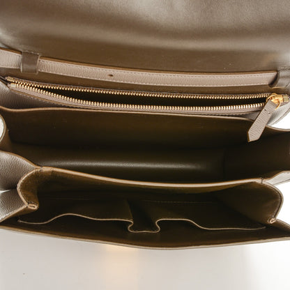 Celine Liege Calfskin Medium Classic Box Flap Bag Souris 5 of 6