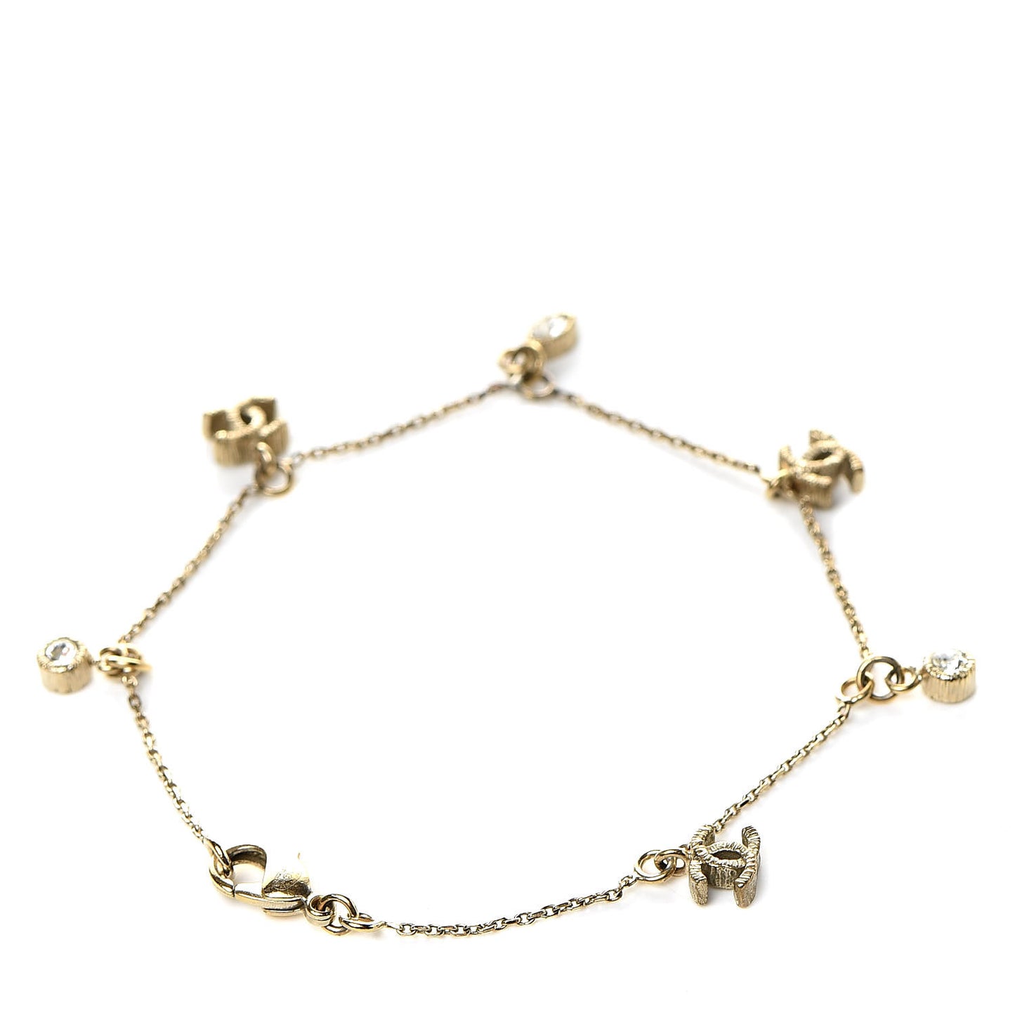 CC Logo Charms Bracelet Gold