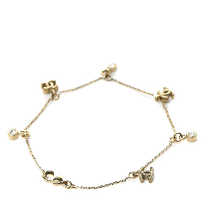 Chanel CC Logo Charms Bracelet Gold 3 of 4