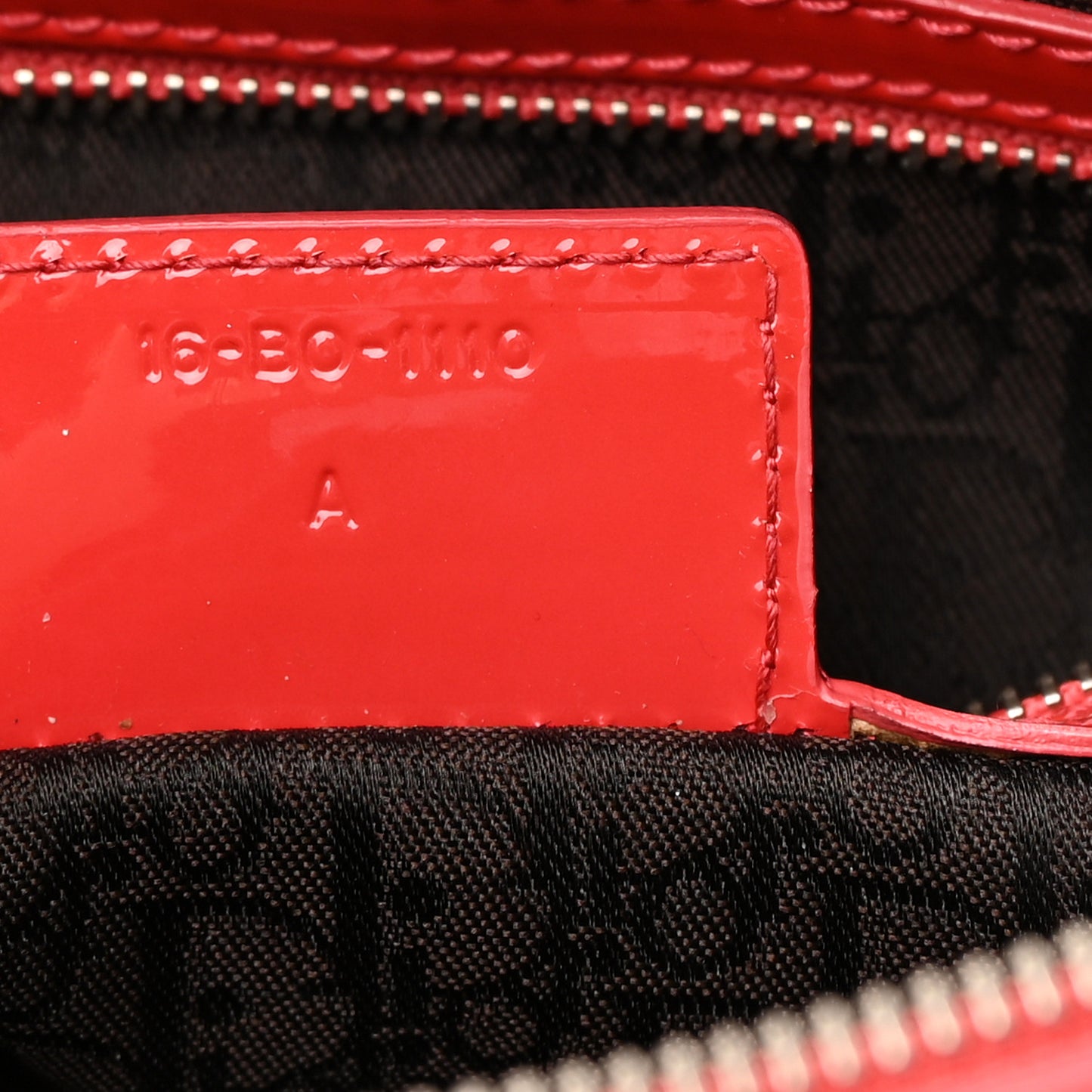 Patent Cannage Large Lady Dior Red