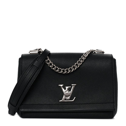 Louis Vuitton Calfskin Lockme II Chain Bag BB Black 1 of 9