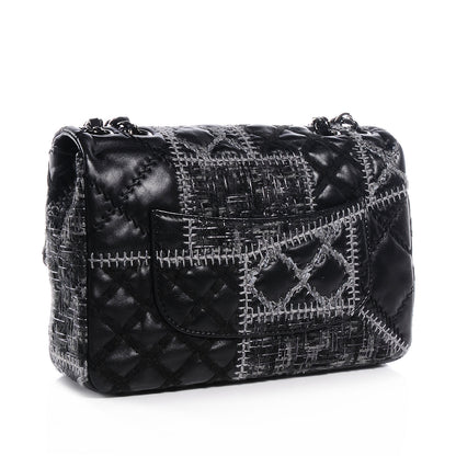 Chanel Lambskin Patchwork Stitched Small Flap Black 3 of 7