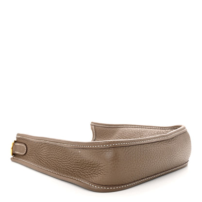 Hermes Taurillon Clemence Amazone Evelyne TPM Etoupe Bleu Indigo 4 of 12
