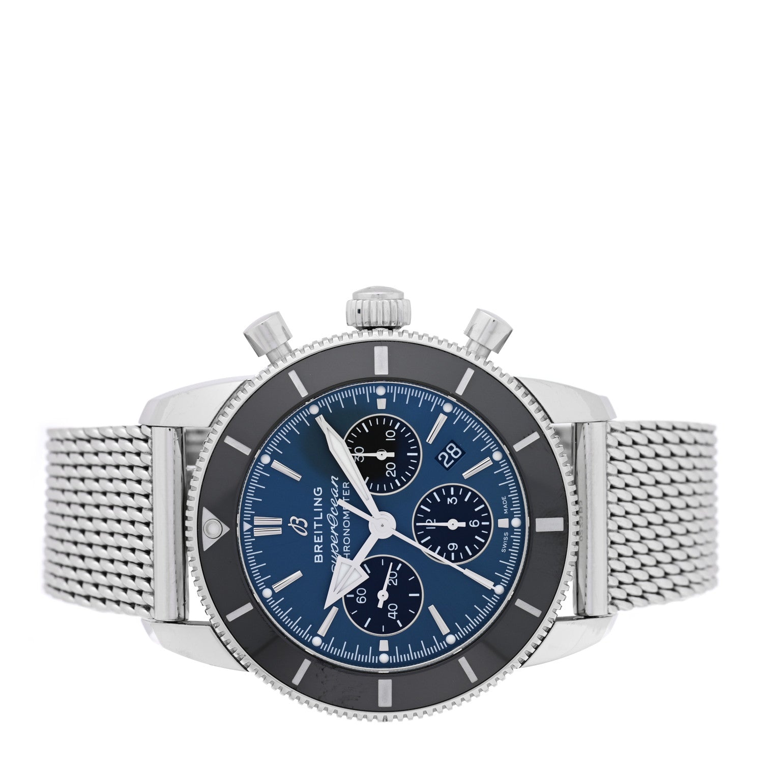 Breitling Stainless Steel 44mm Superocean Heritage II Chronograph Automatic Watch Blue AB0162121C1A1 2 of 5