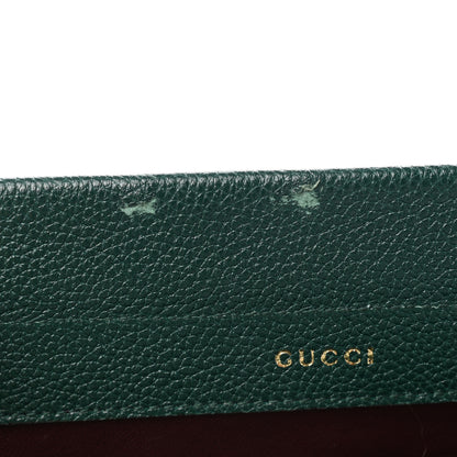 Gucci Grainy Calfskin Small Zumi Top Handle Bag Vintage Green 12 of 14