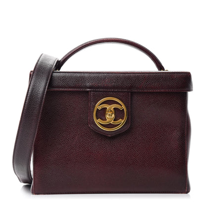 Chanel Caviar Vanity Case Burgundy 1 of 15