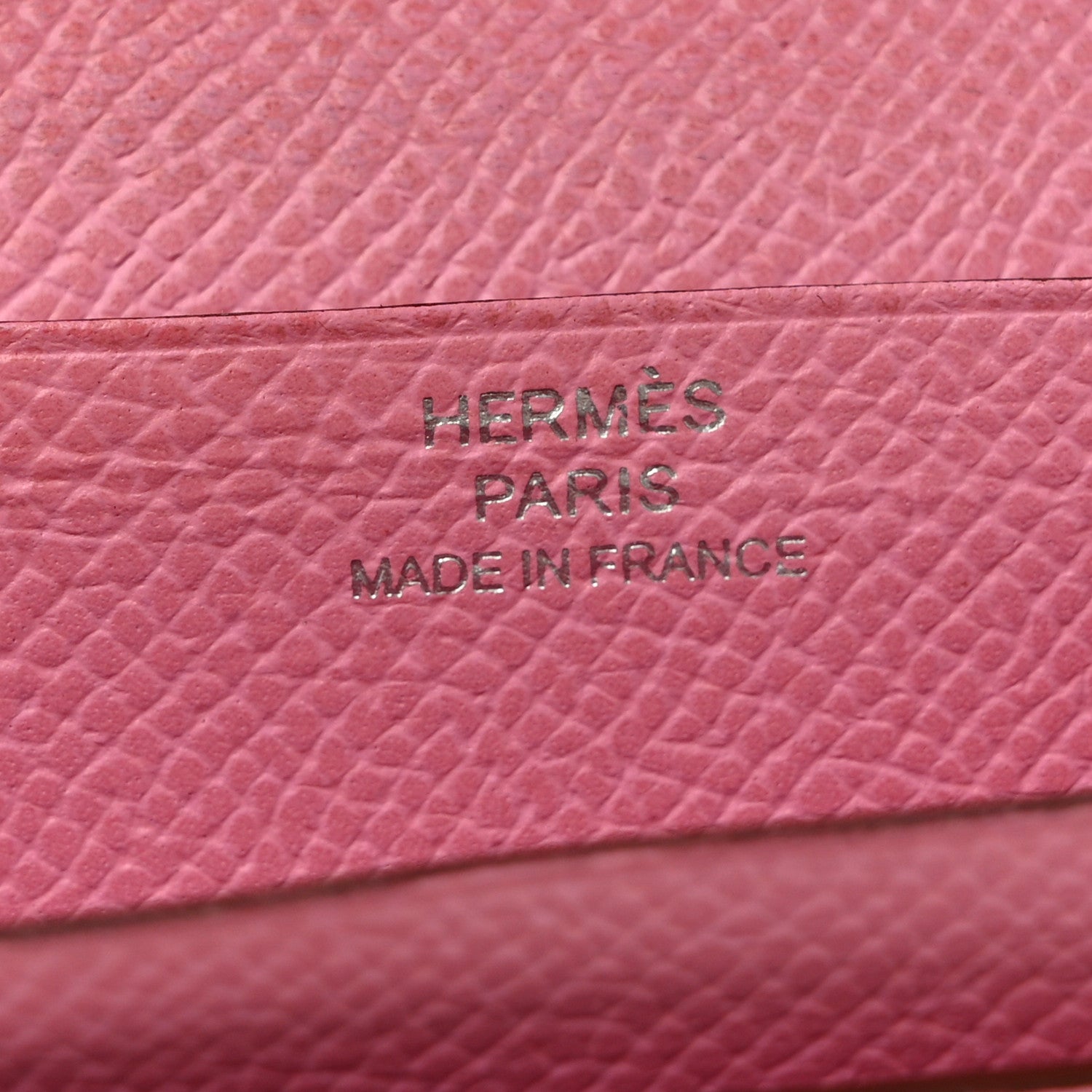 Hermes Epsom Bearn Gusset Wallet 5P Pink 6 of 11